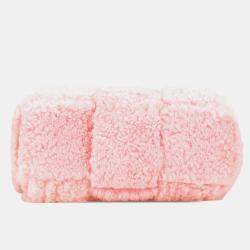 Bottega Veneta Pink Small Shearling Intrecciato Arco Tote