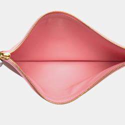 Bottega Veneta Pink Small Shearling Intrecciato Arco Tote