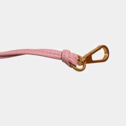 Bottega Veneta Pink Small Shearling Intrecciato Arco Tote