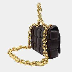 Bottega Veneta Brown Leather padded chain cassette bag