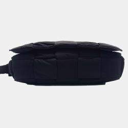 Bottega Veneta Black Nylon Padded Tech Cassette Bag