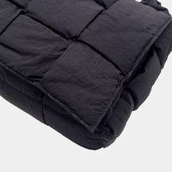 Bottega Veneta Black Nylon Padded Tech Cassette Bag