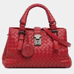 Bottega Veneta Red Small Intrecciato Roma