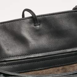 Pre Owned Bottega Veneta Black Intrecciato Leather Milano Tote