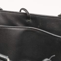 Pre Owned Bottega Veneta Black Intrecciato Leather Milano Tote