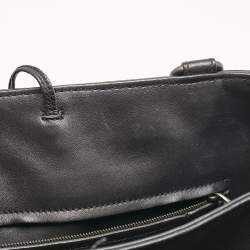 Pre Owned Bottega Veneta Black Intrecciato Leather Milano Tote
