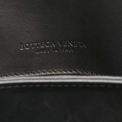 Pre Owned Bottega Veneta Black Intrecciato Leather Milano Tote