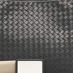 Pre Owned Bottega Veneta Black Intrecciato Leather Milano Tote