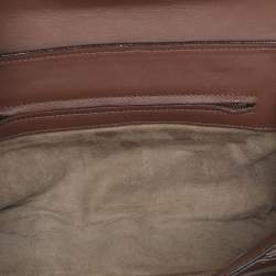 Bottega Veneta Brown Intrecciato Karung Leather Clutch