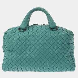 Bottega Veneta Green Intrecciato Satchel