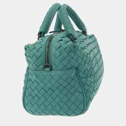 Bottega Veneta Green Intrecciato Satchel