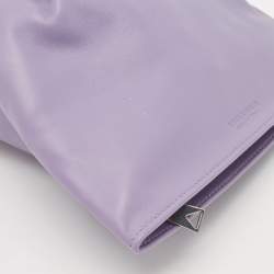 Bottega Veneta Purple Leather BV Twist Clutch Bag
