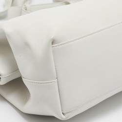 Bottega Veneta  White Leather Medium Point Shoulder Bag