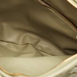 Pre Owned Bottega Veneta Olive Green Intrecciato Leather Gemelli Hobo