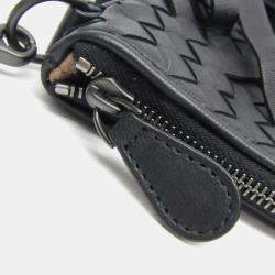 Bottega Veneta Black Intrecciato Fringed Leather Chain Shoulder Bag