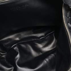 Pre Owned Bottega Veneta Black Intrecciato Leather Medium Jodie Hobo