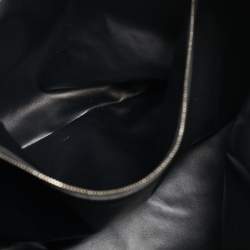 Pre Owned Bottega Veneta Black Intrecciato Leather Medium Jodie Hobo