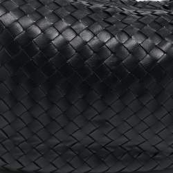 Pre Owned Bottega Veneta Black Intrecciato Leather Medium Jodie Hobo