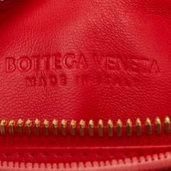 Pre Owned Bottega Veneta Red Mini Leather Tubular Jodie Hobo