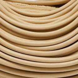 Pre Owned Bottega Veneta Beige Leather Mini Tubular Double Knot Hobo