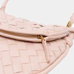 Bottega Veneta Pink Small Nappa Intrecciato Gemelli Hobo