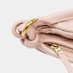 Bottega Veneta Pink Small Nappa Intrecciato Gemelli Hobo