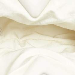 Pre Owned Bottega Veneta White Quilted Leather Point Shoulder Bag