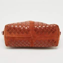 Pre Owned Bottega Veneta Brown Intrecciato Leather and Suede Hobo