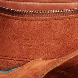 Pre Owned Bottega Veneta Brown Intrecciato Leather and Suede Hobo