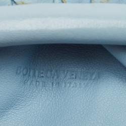 Bottega Veneta Light Blue Intrecciato Leather Mini The Pouch Bag