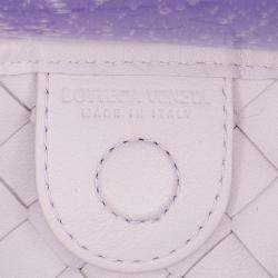 Bottega Veneta Purple Murano Glass Lambskin Intrecciato Sardine