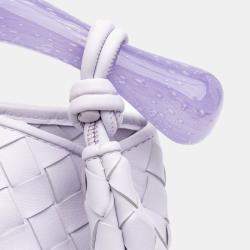 Bottega Veneta Purple Murano Glass Lambskin Intrecciato Sardine