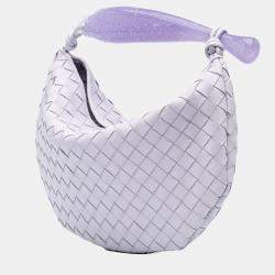 Bottega Veneta Purple Murano Glass Lambskin Intrecciato Sardine