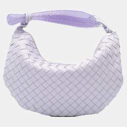 Bottega Veneta Purple Murano Glass Lambskin Intrecciato Sardine