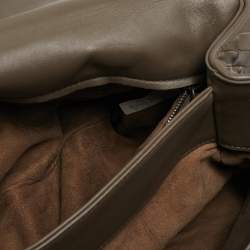 Pre Owned حقيبة كتف بوتيغا فينيتا أوليمبيا جلد انترشياتو أزرق فاتح متوسطة