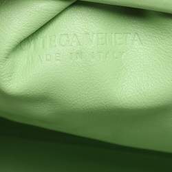 Bottega Veneta Green Leather Pouch Bag