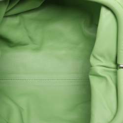 Bottega Veneta Green Leather Pouch Bag