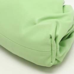 Bottega Veneta Green Leather Pouch Bag