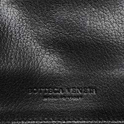 Pre Owned Bottega Veneta Brown/Black Karung Leather Montebello Shoulder Bag