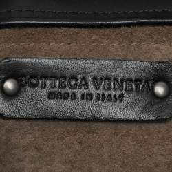 Bottega Veneta Black Intrecciato Leather Fringe Patchwork Lido Tote