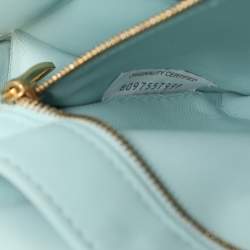 Bottega Veneta Blue Padded Intrecciato Leather Chain Cassette Shoulder Bag