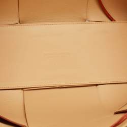 Bottega Veneta Brown Intreccio Leather Medium Arco Tote