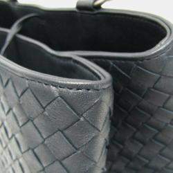Bottega Veneta Navy Blue Intrecciato Leather Tote Bag