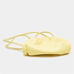 Bottega Veneta Yellow Leather Extra Mini The Pouch Bag