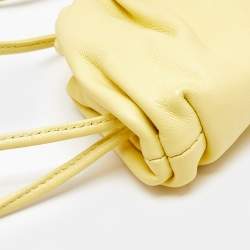 Bottega Veneta Yellow Leather Extra Mini The Pouch Bag