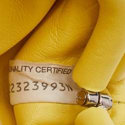 Bottega Veneta Yellow Leather Extra Mini The Pouch Bag
