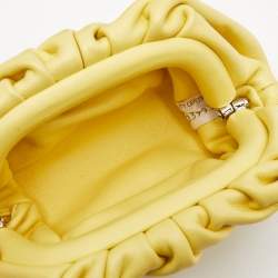 Bottega Veneta Yellow Leather Extra Mini The Pouch Bag