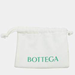 Bottega Veneta White Leather Intrecciato Crossbody Pouch