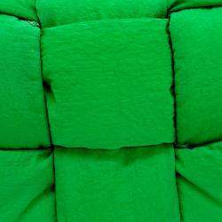 Bottega Veneta Green Fabric Candy Padded Tech Cassette Bag