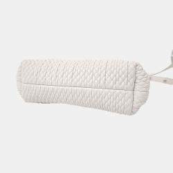 Bottega Veneta White Leather Point Bag